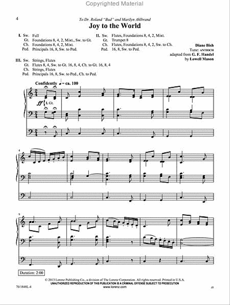The Joy of Christmas Organ Solo scores gallery preview page 2