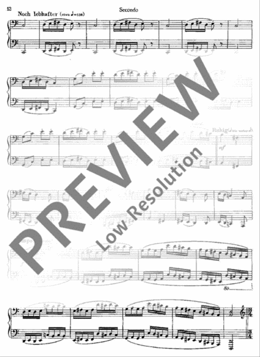 Slavonic Dances with Variations Piano Duet scores gallery preview page 13