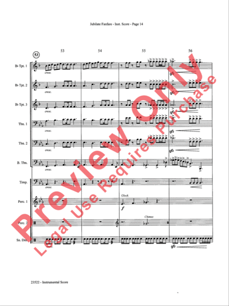 Jubilate Fanfare Choir scores gallery preview page 15