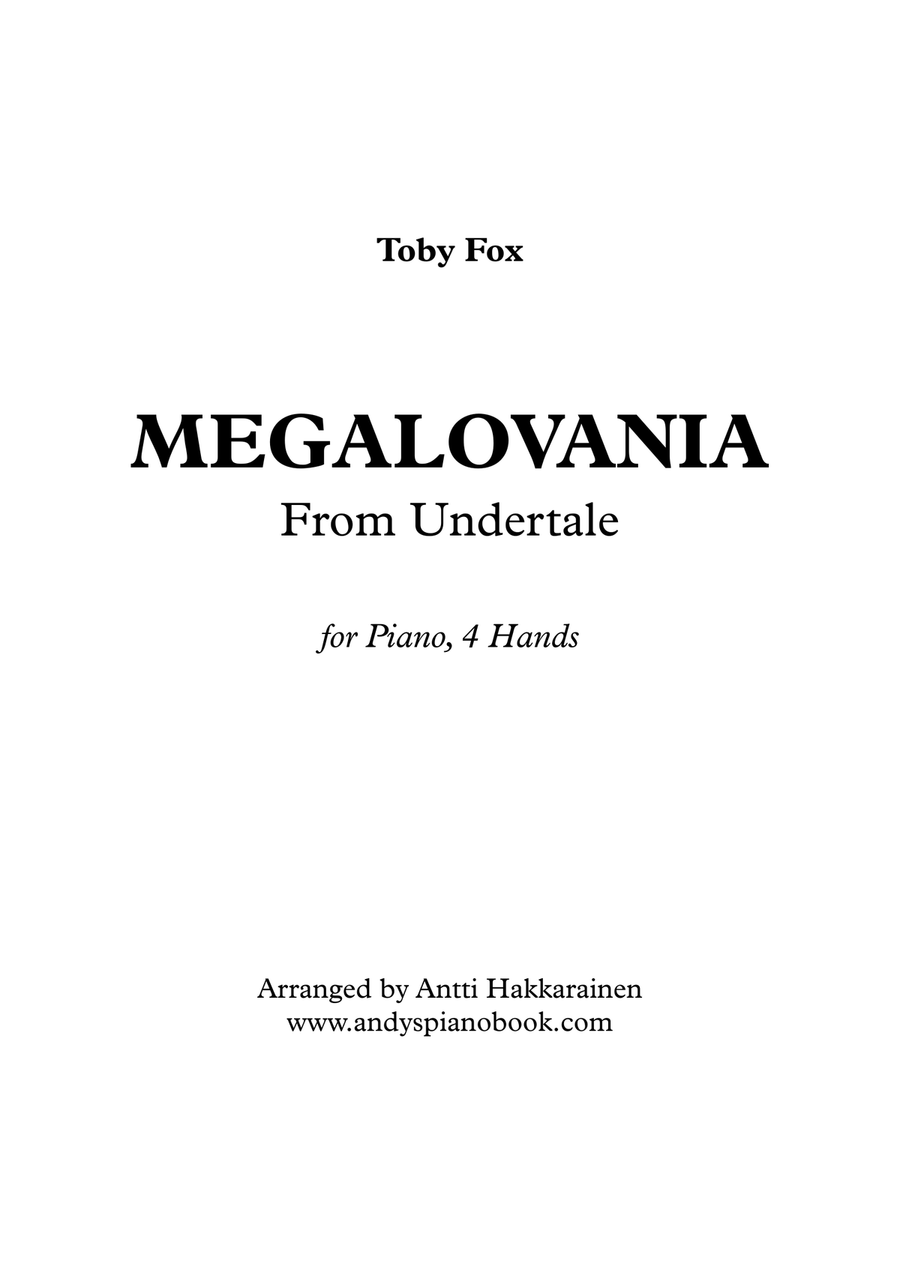 MEGALOVANIA (from Undertale) Easy Piano scores gallery preview page 1