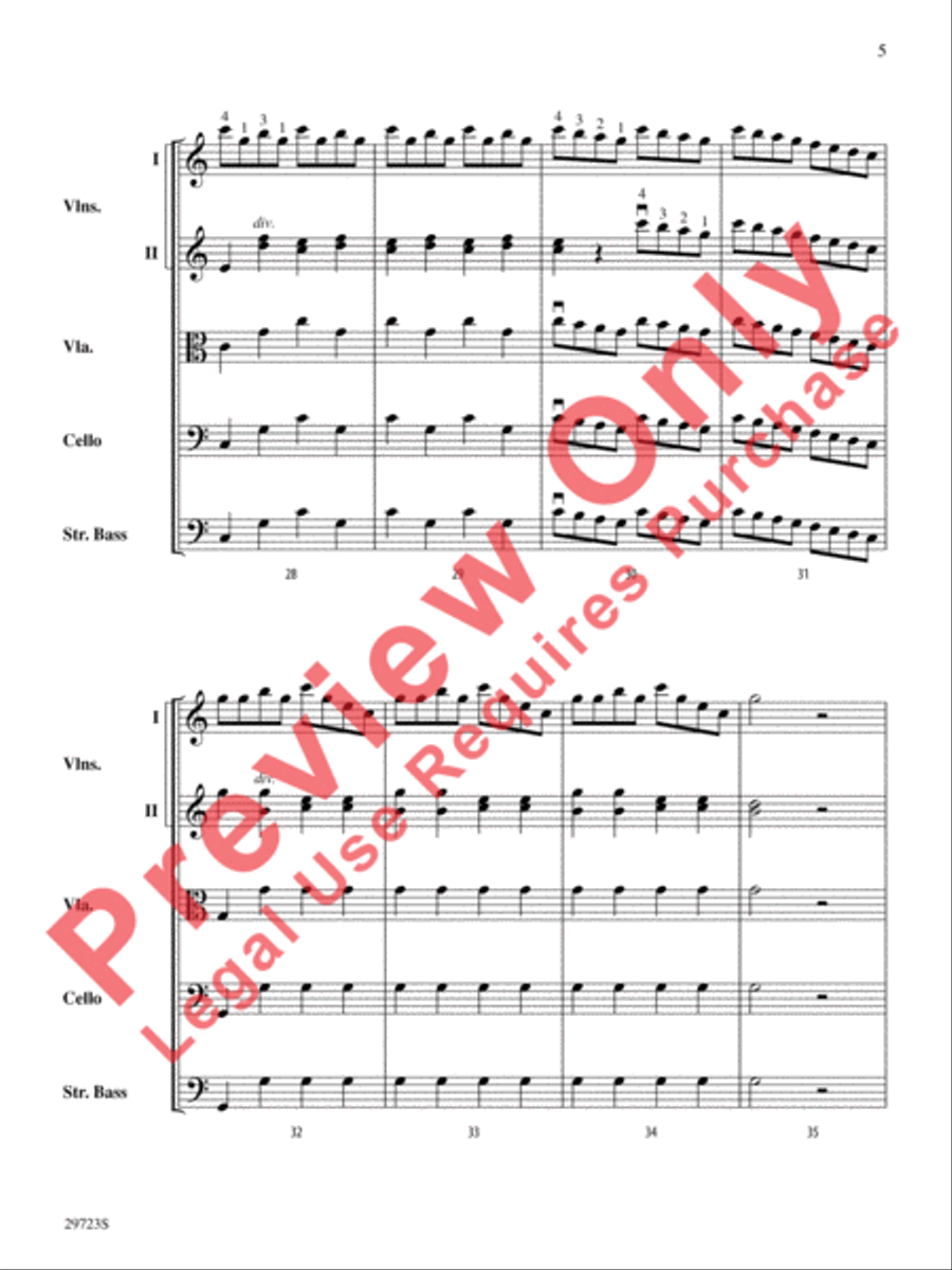 Symphony No. 41 String Orchestra scores gallery preview page 6