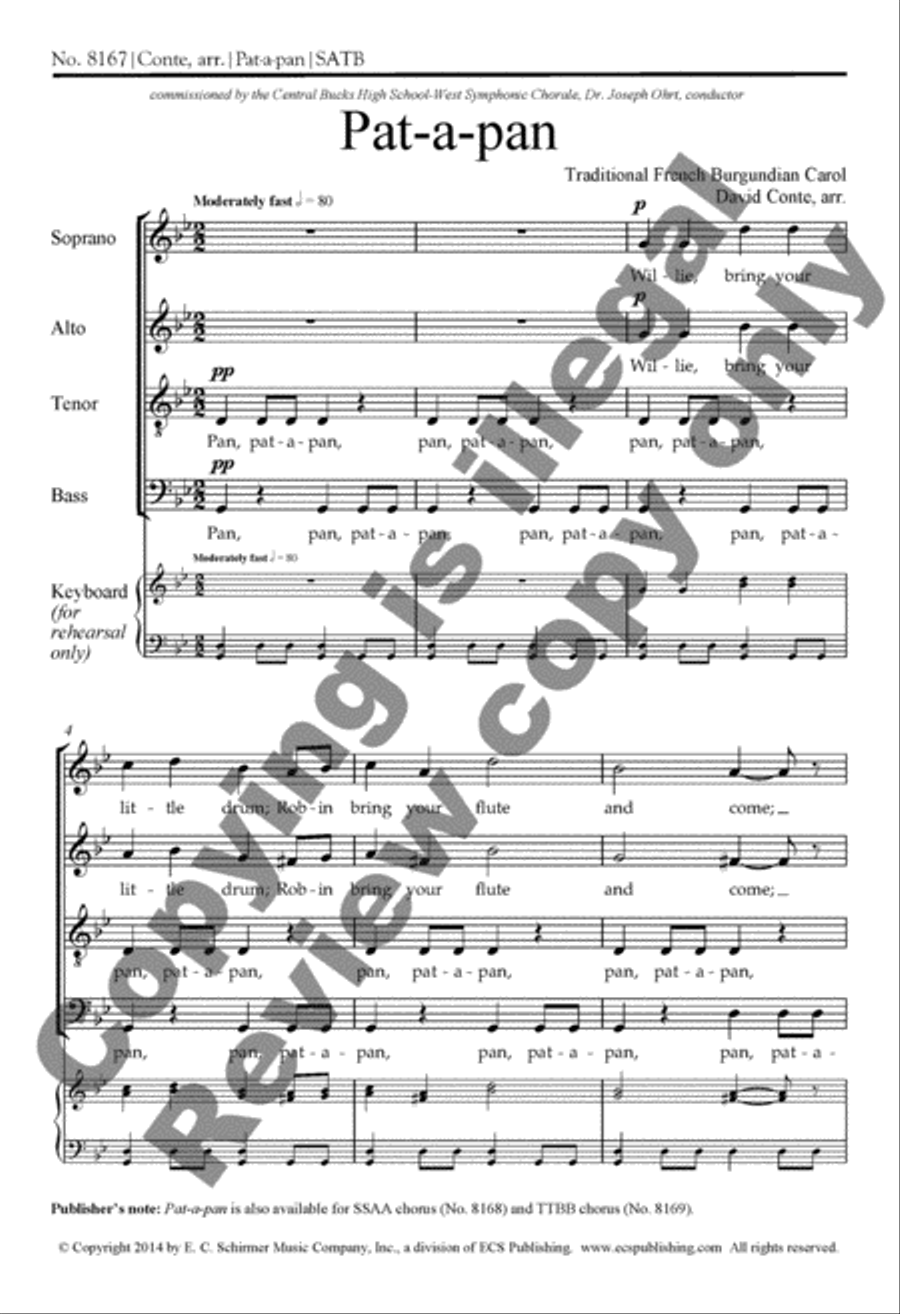 Pat-a-pan 4-Part scores gallery preview page 14