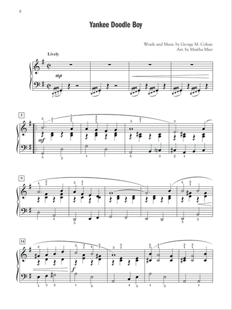 A Star Spangled Celebration Piano Solo scores gallery preview page 4