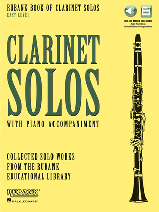 Book cover for Rubank Book of Clarinet Solos – Easy Level