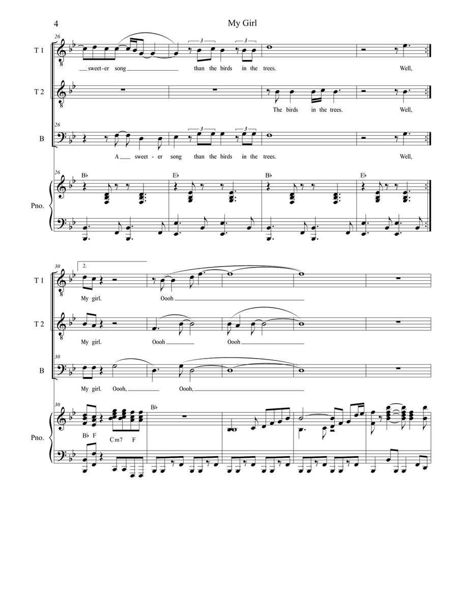 My Girl TTB scores gallery preview page 4