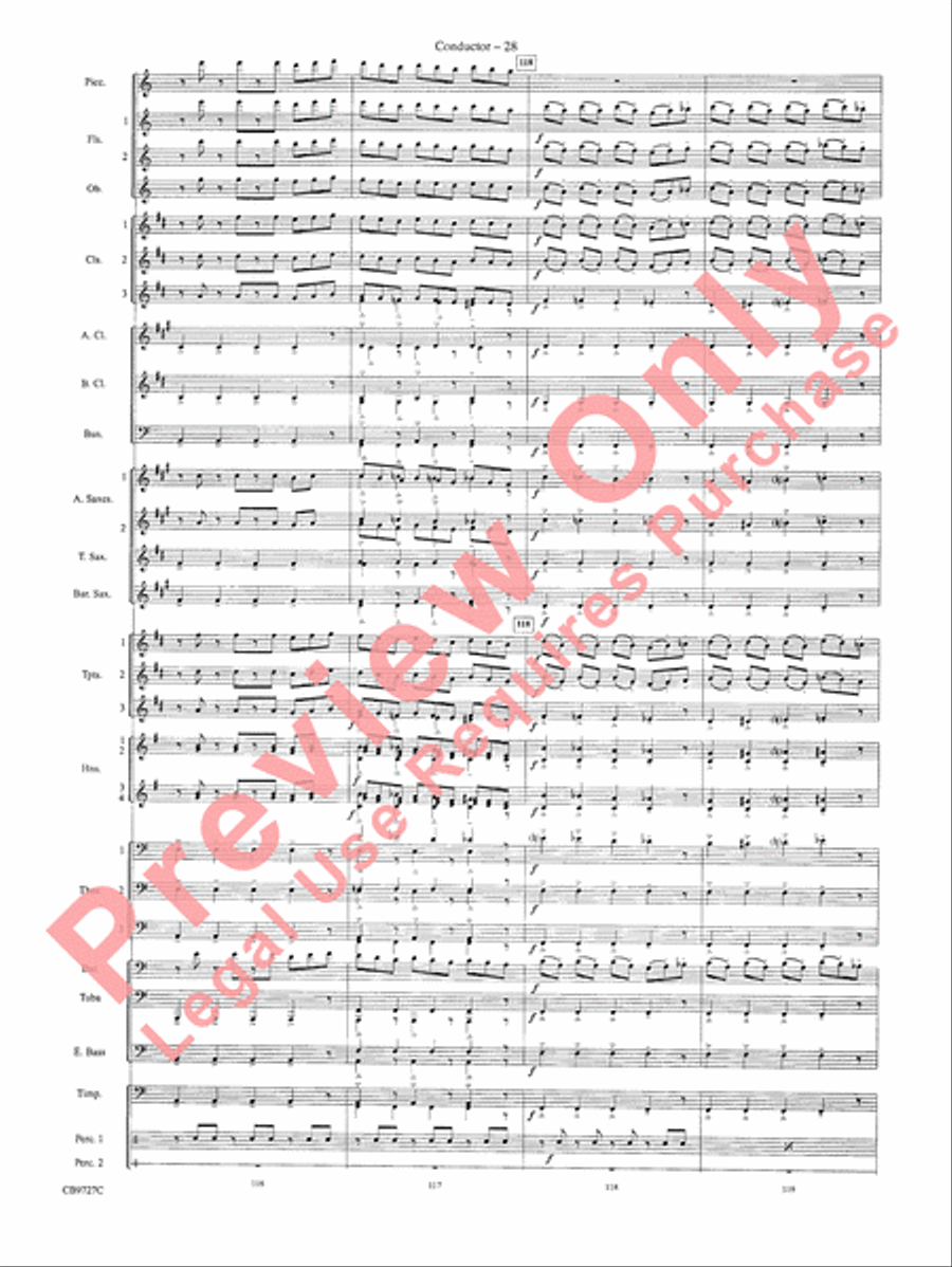 Dave Brubeck: It's About Time Concert Band scores gallery preview page 31