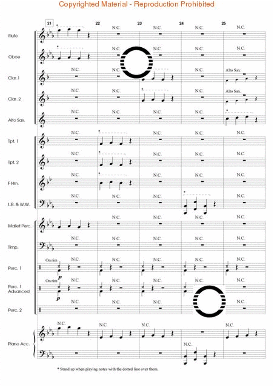Popcorn Prelude Concert Band scores gallery preview page 6