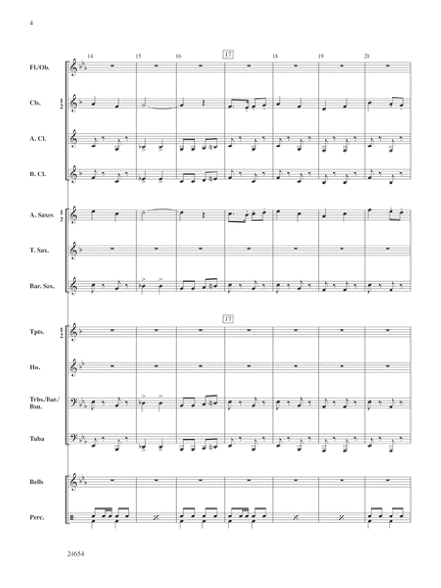 Fighting Falcon March: Score Concert Band scores gallery preview page 4