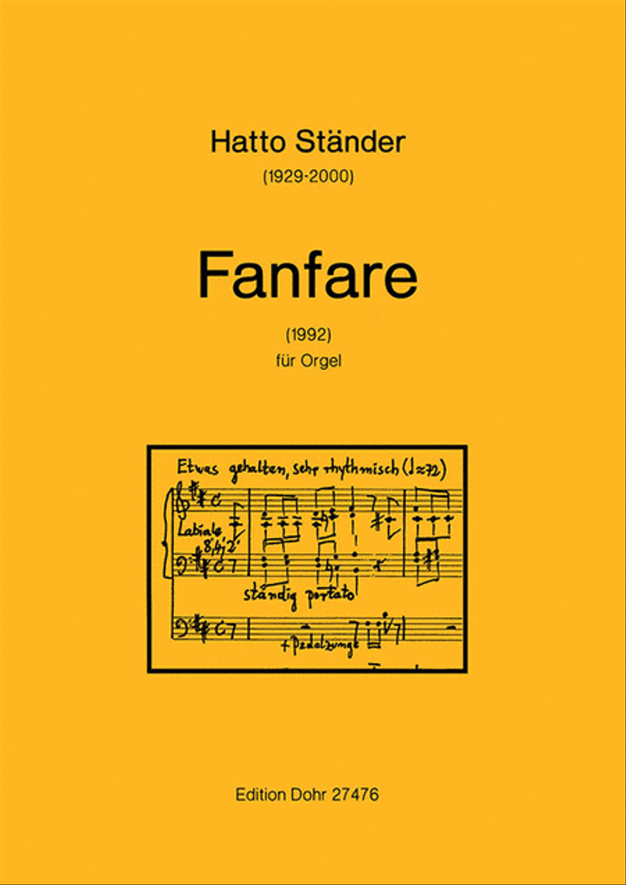 Fanfare für Orgel (1992) -Zur Einweihung der Spanischen Trompete in der Kirche St. Agatha Gronau-Epe-