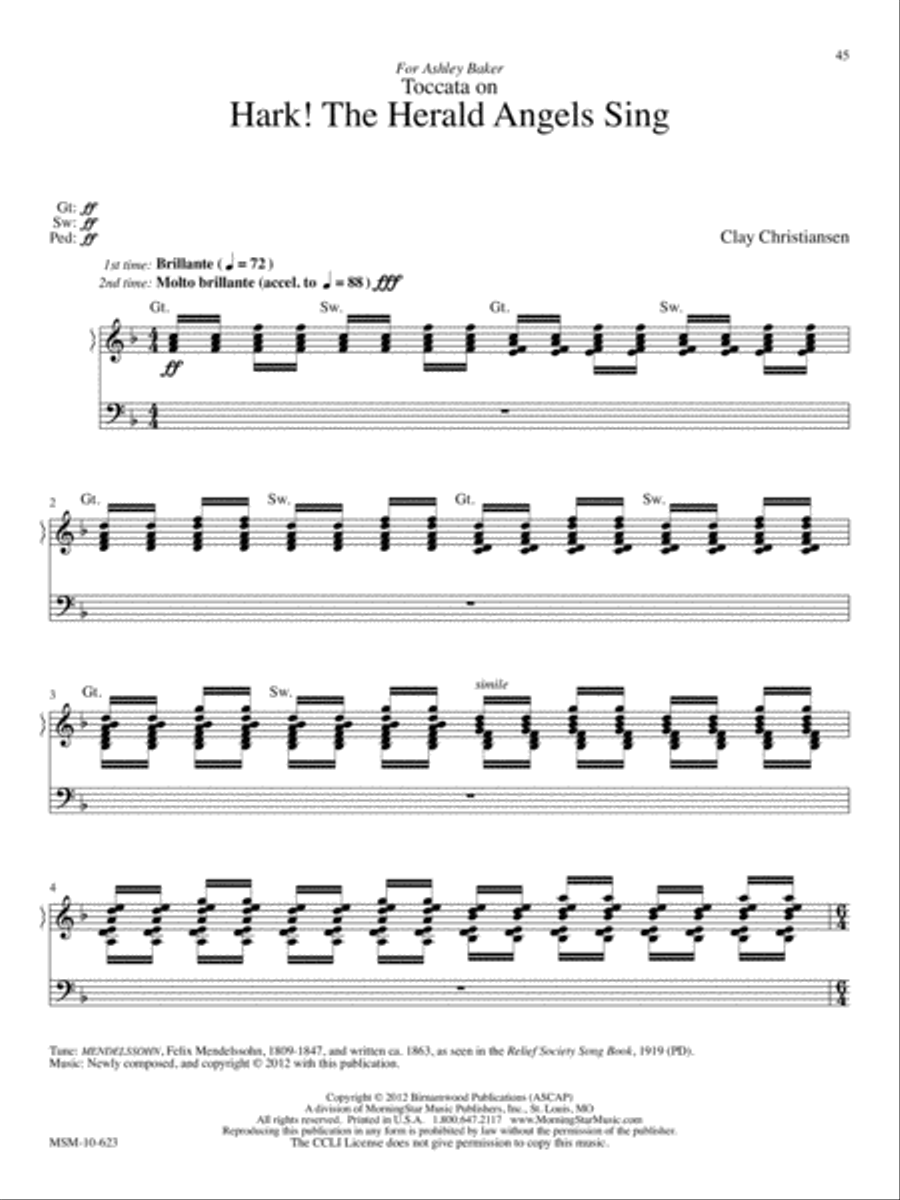 Now Let Us Rejoice: Ten Hymn Settings for Organ Organ Solo scores gallery preview page 14