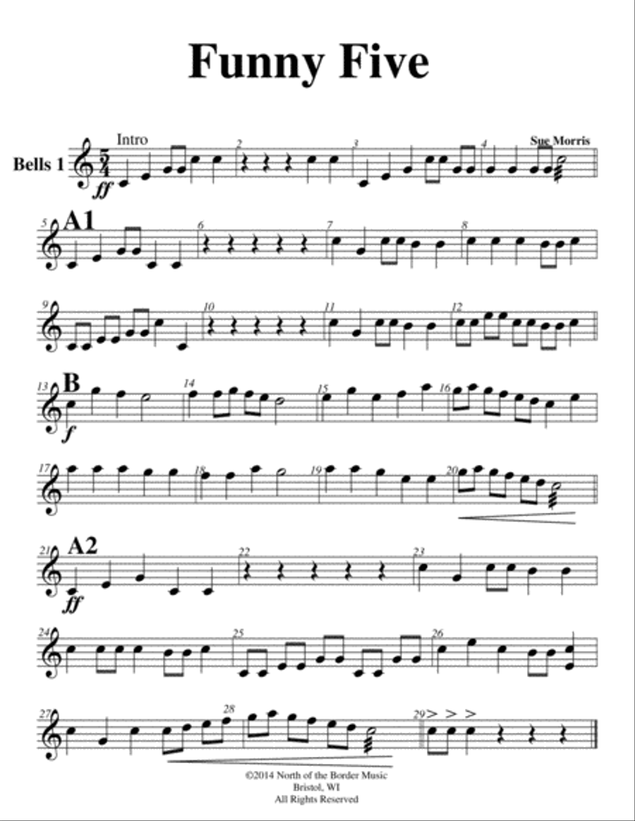 Funny Five Funny Five Percussion Ensemble scores gallery preview page 6