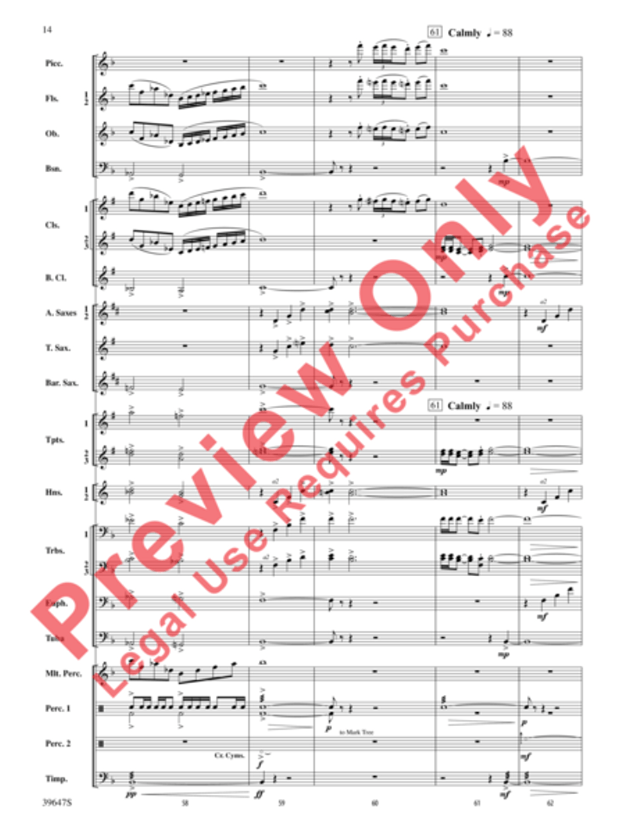 Oak Island Odyssey Concert Band scores gallery preview page 15
