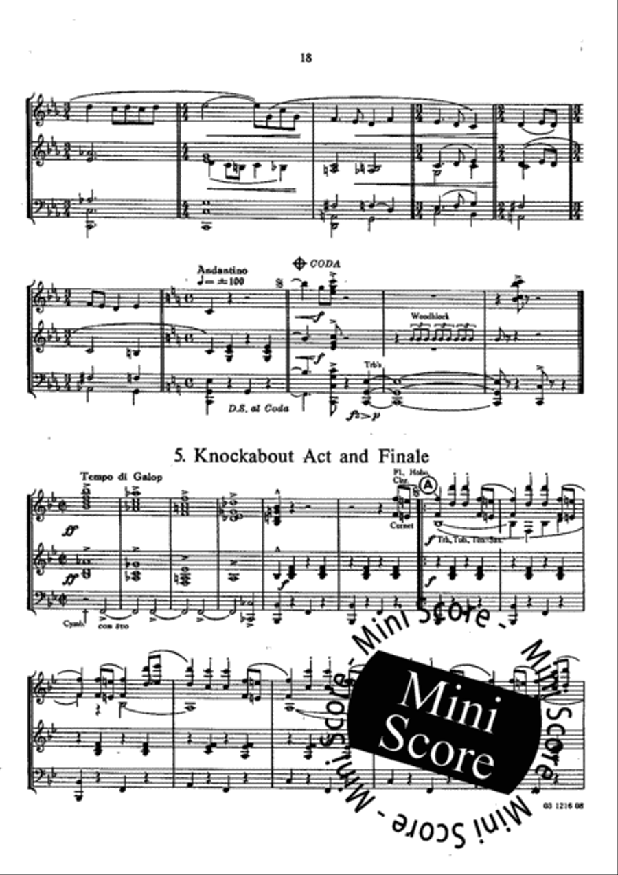 Vaudeville Suite Vaudeville Suite Concert Band scores gallery preview page 26