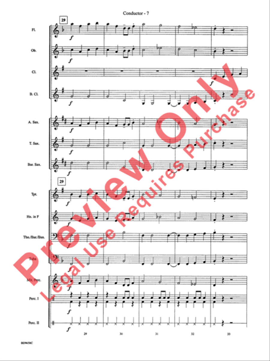 Clarinet Jive Concert Band scores gallery preview page 10