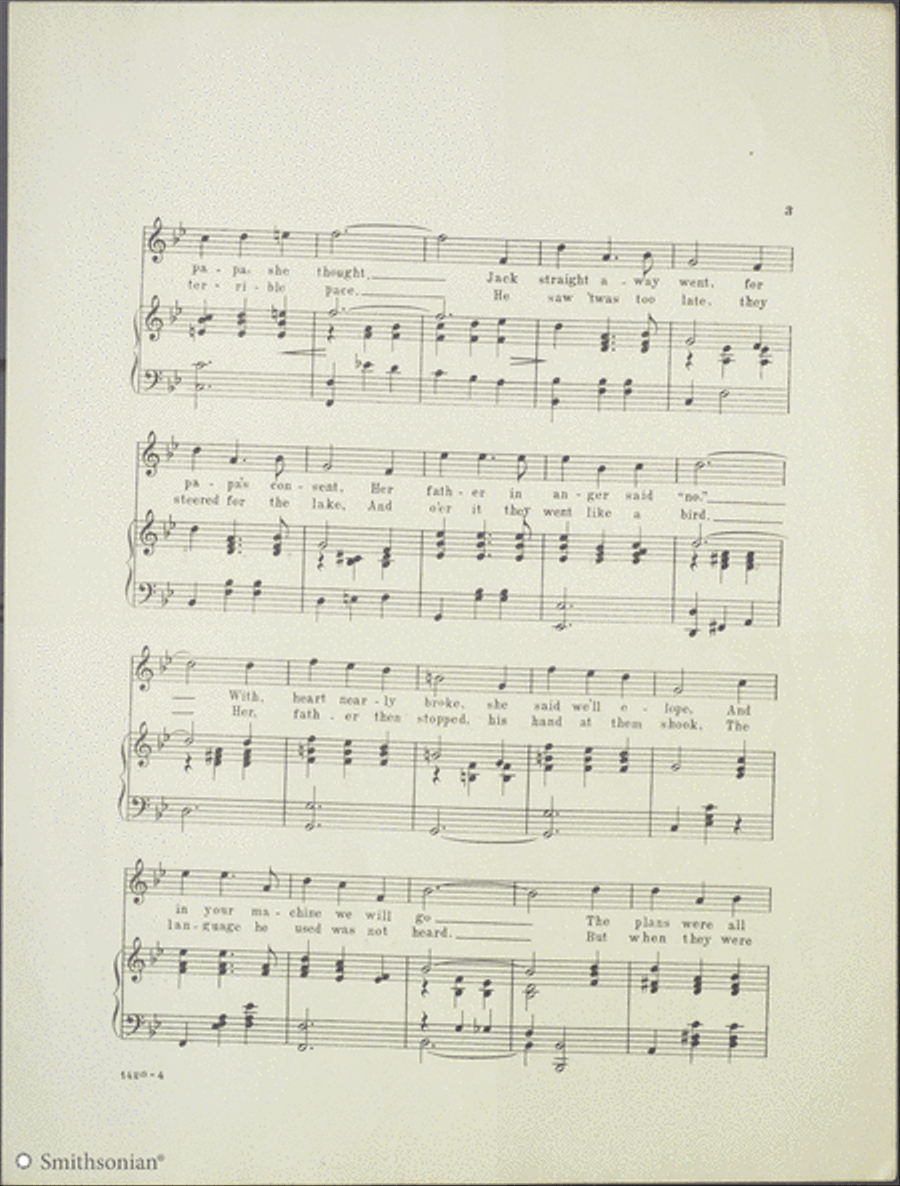 Eloped in A Flying Machine Piano, Vocal scores gallery preview page 3