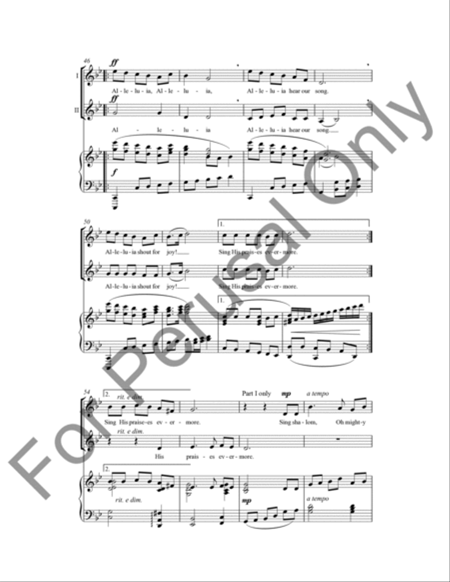 Peace (Choral Score) SA scores gallery preview page 5