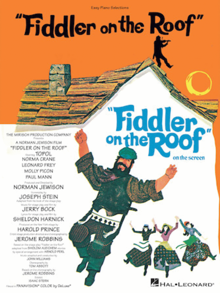 Fiddler On The Roof Selections From, Easy Piano
