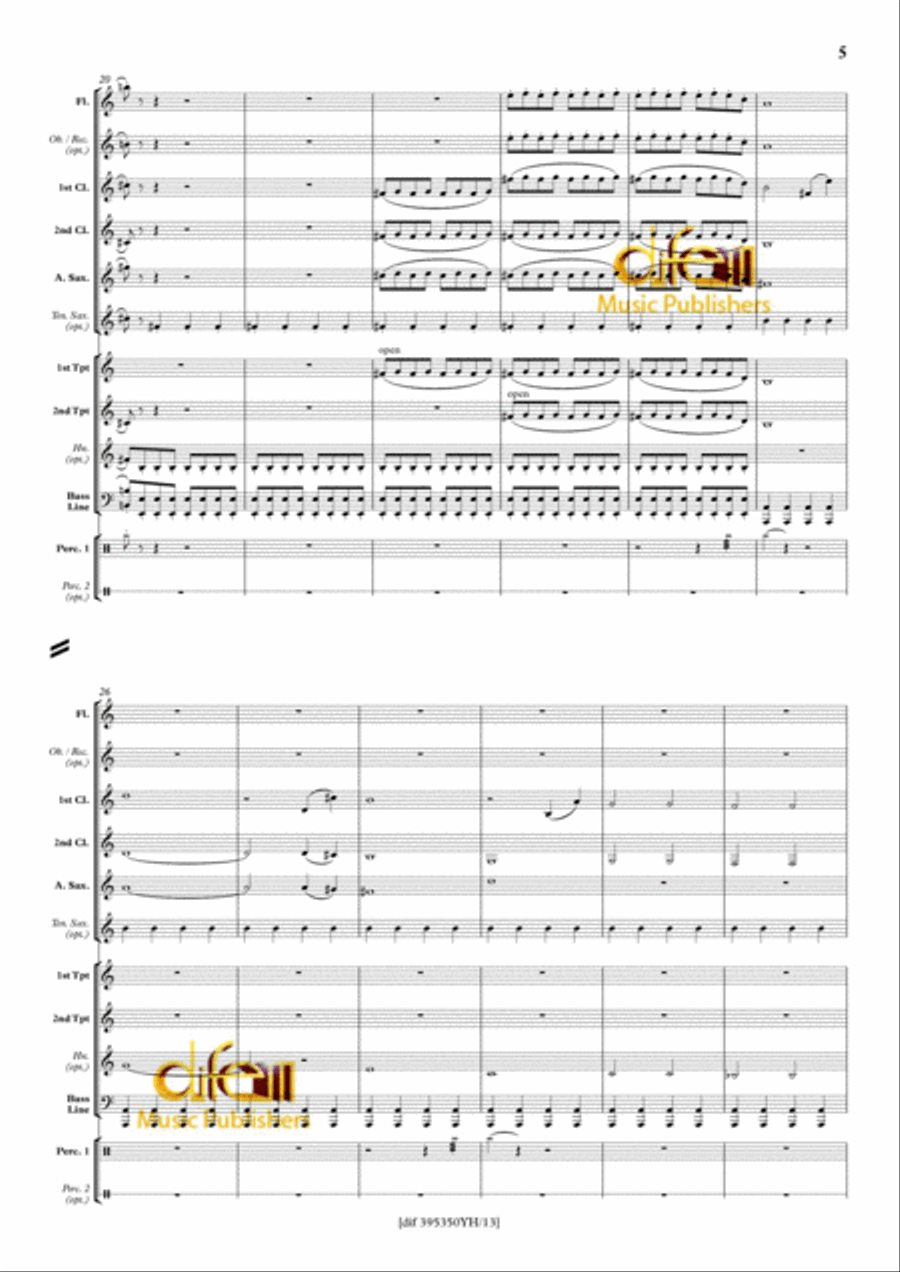 Disney Forever Yong Disney Forever Yong Concert Band scores gallery preview page 5