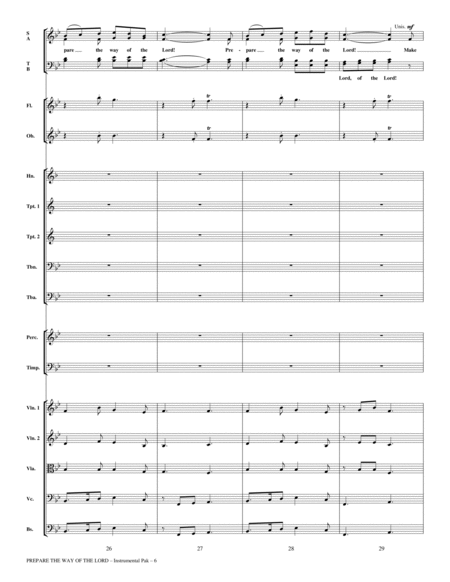 Prepare The Way Of The Lord - Full Score