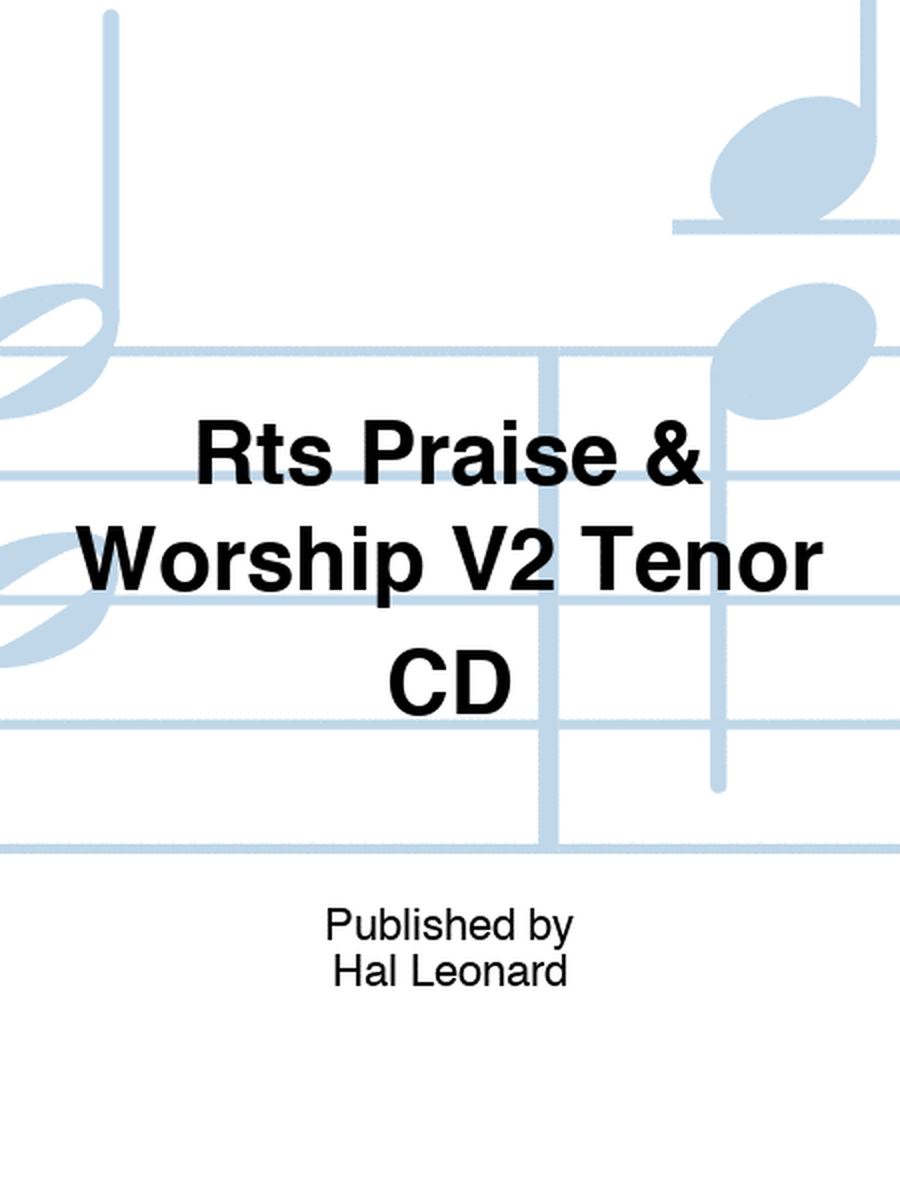 Rts Praise & Worship V2 Tenor CD