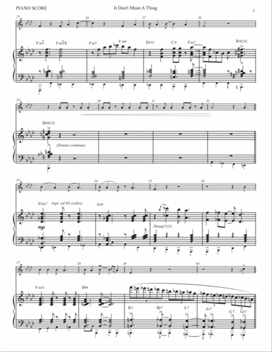 It Don't Mean A Thing (If It Ain't Got That Swing) Small Ensemble scores gallery preview page 4