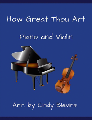 Book cover for How Great Thou Art, for Piano and Violin