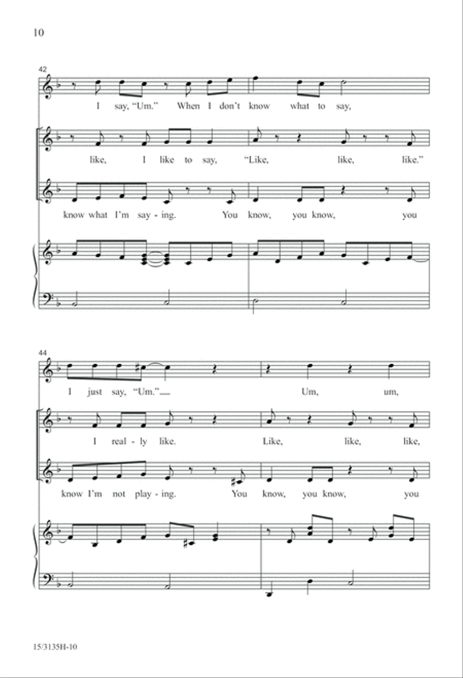 Like, I Like to Say Like Like, I Like to Say Like SSA scores gallery preview page 11