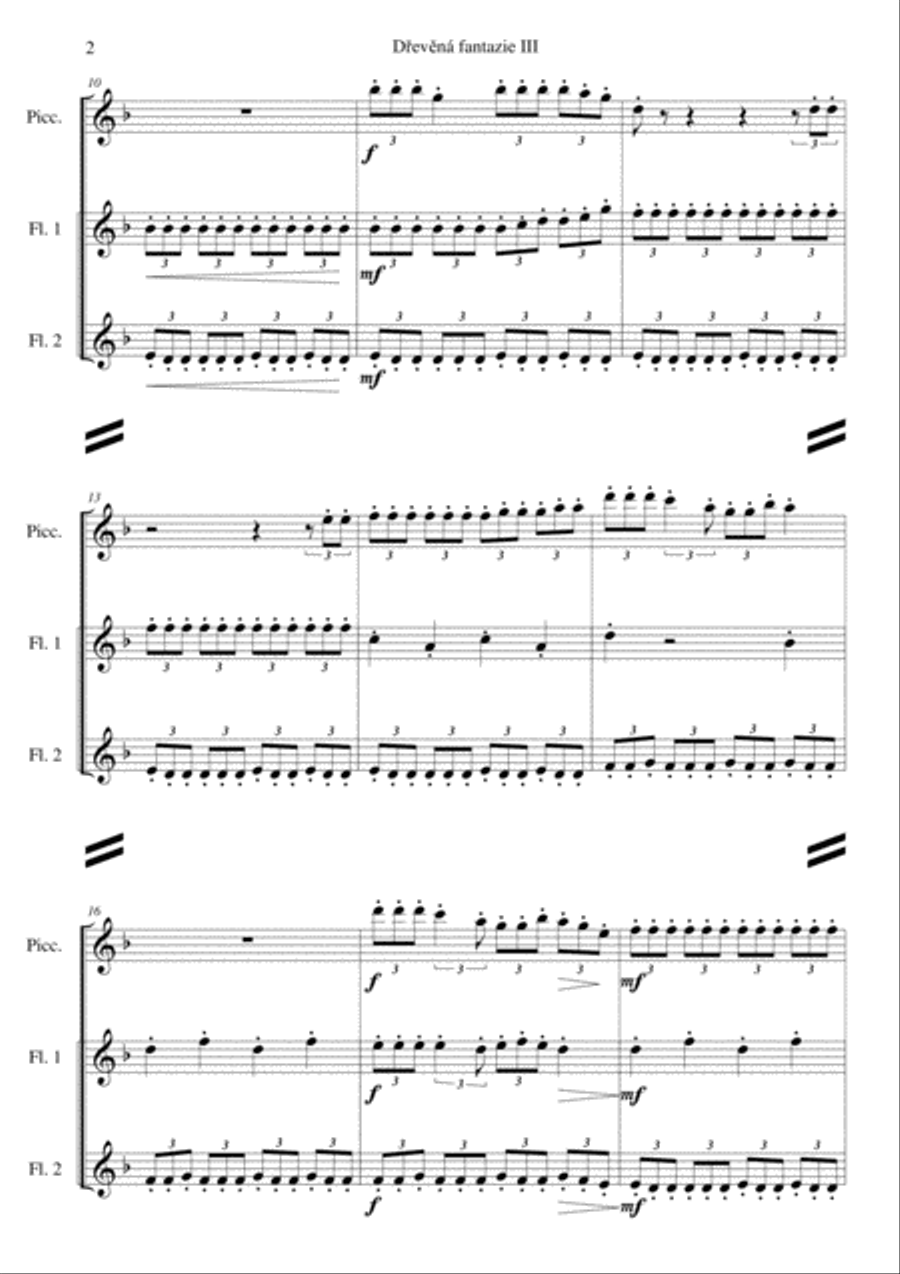 Wooden fantasy 3 Woodwind Trio scores gallery preview page 2