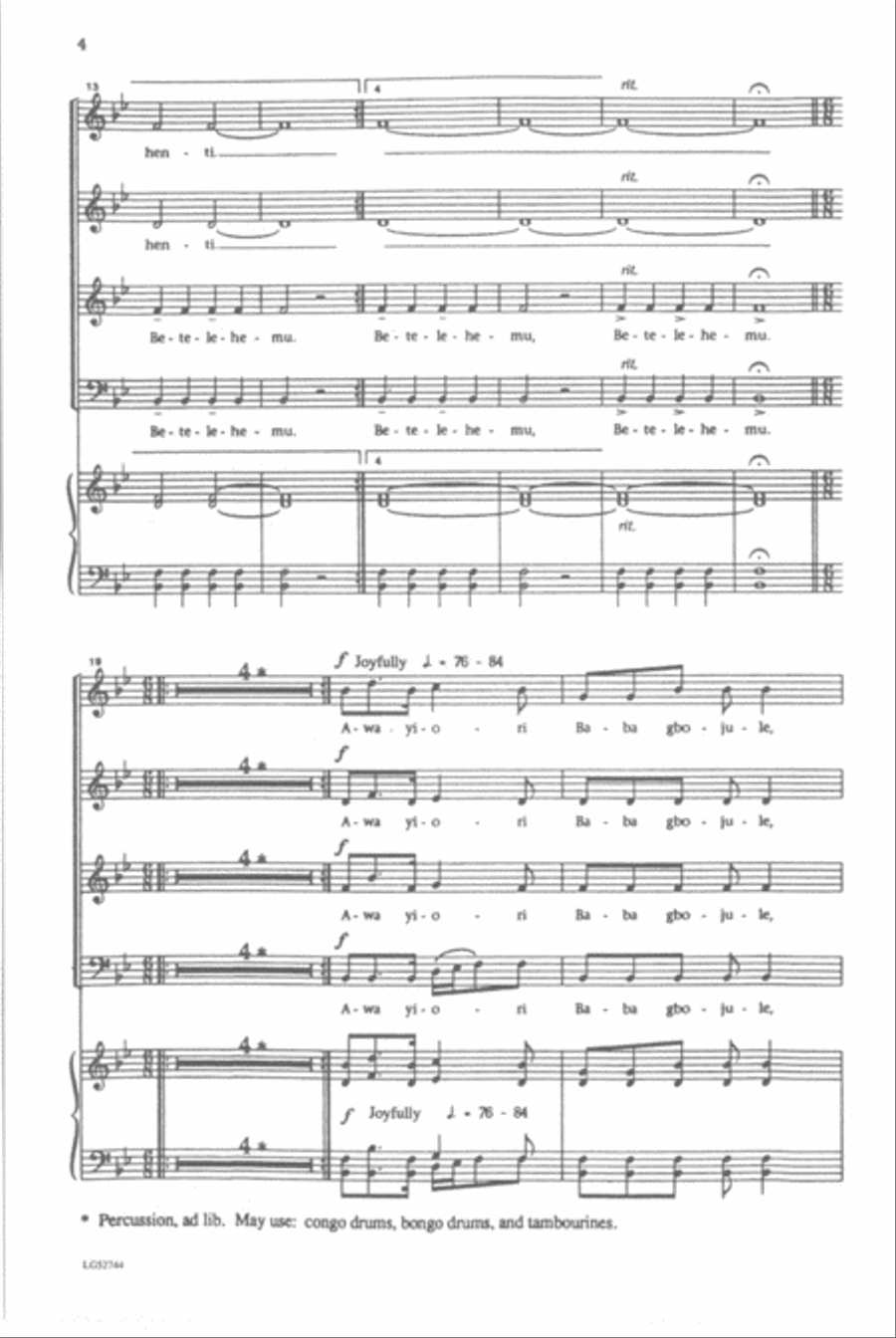 Betelehemu 4-Part scores gallery preview page 3