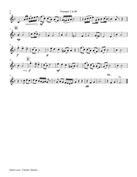 Santa Lucia - Italian Folk Song - Here in the twighlight - Trumpet Trio