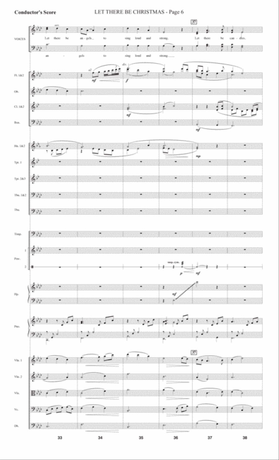 Let There Be Christmas (Full Orchestra) - Score Choir scores gallery preview page 6