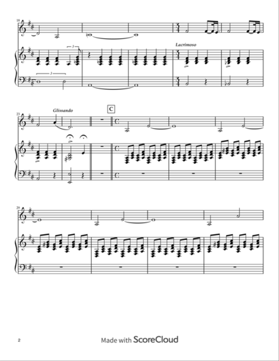 Le C Parole Op. 7 (The C Word) String Duet scores gallery preview page 2