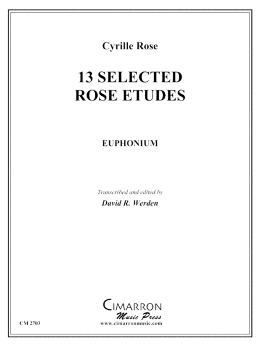 13 Selected Rose Etudes Euphonium scores gallery preview page 1