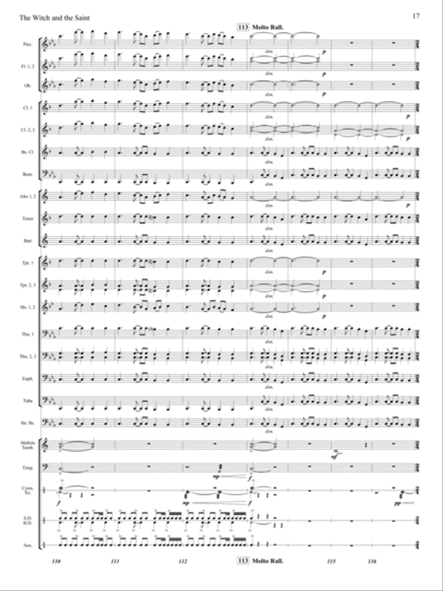 The Witch and The Saint The Witch and The Saint Concert Band scores gallery preview page 16