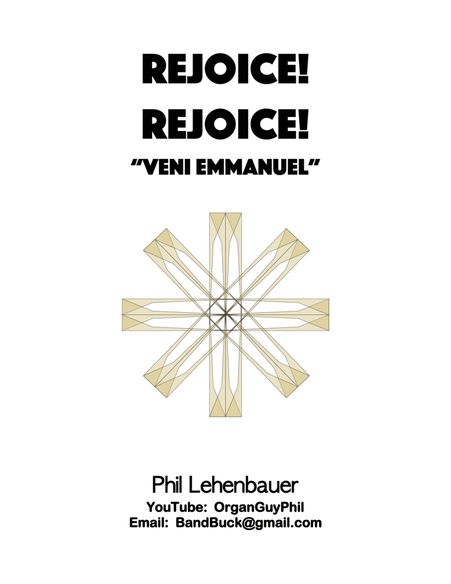Rejoice! Rejoice! (Veni Emmanuel) organ work by Phil Lehenbauer Organ Solo scores gallery preview page 1