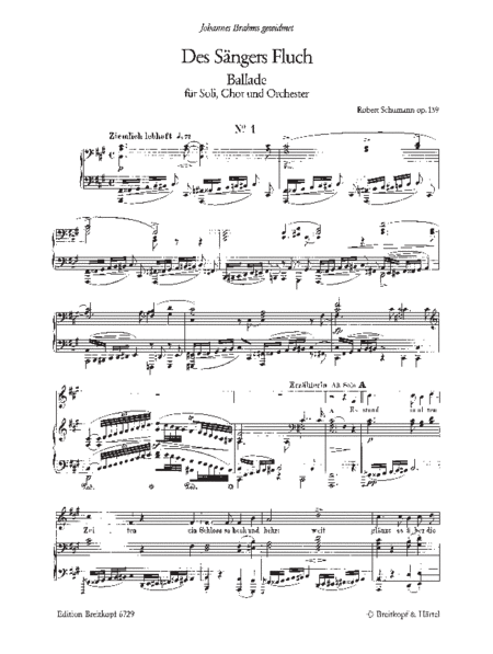 Des Sangers Fluch Op. 139