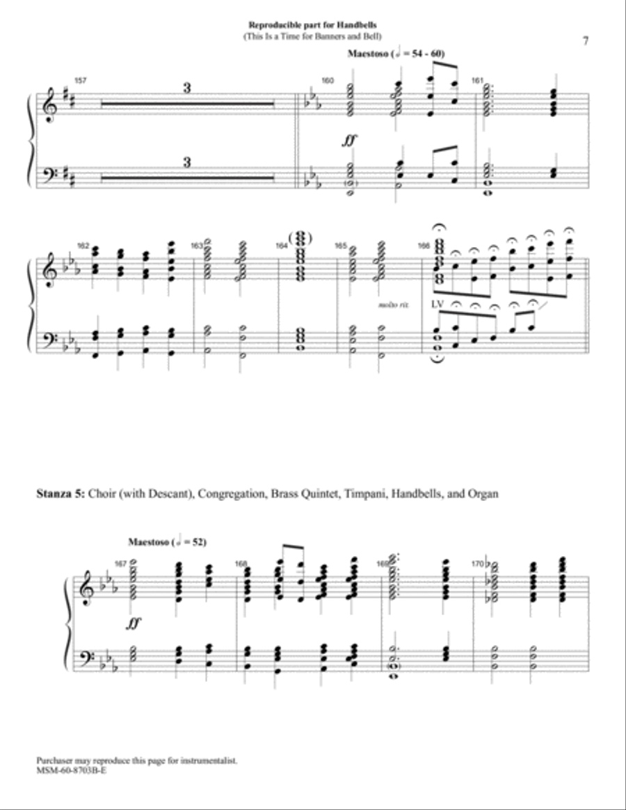 This Is a Time for Banners and Bells Choir scores gallery preview page 6