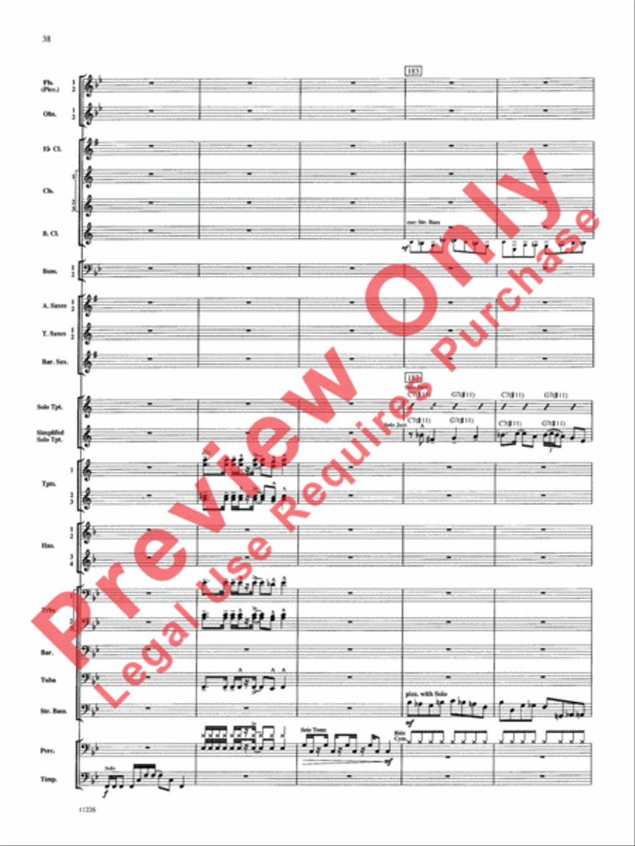 American Jazz Suite American Jazz Suite Concert Band scores gallery preview page 39