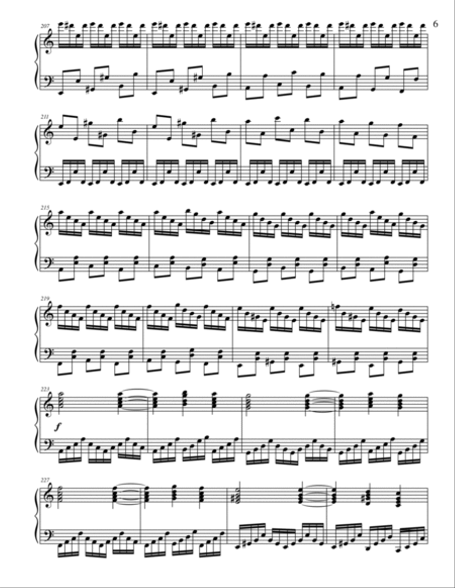 Malaguena Variations for Piano Solo Harpsichord scores gallery preview page 6
