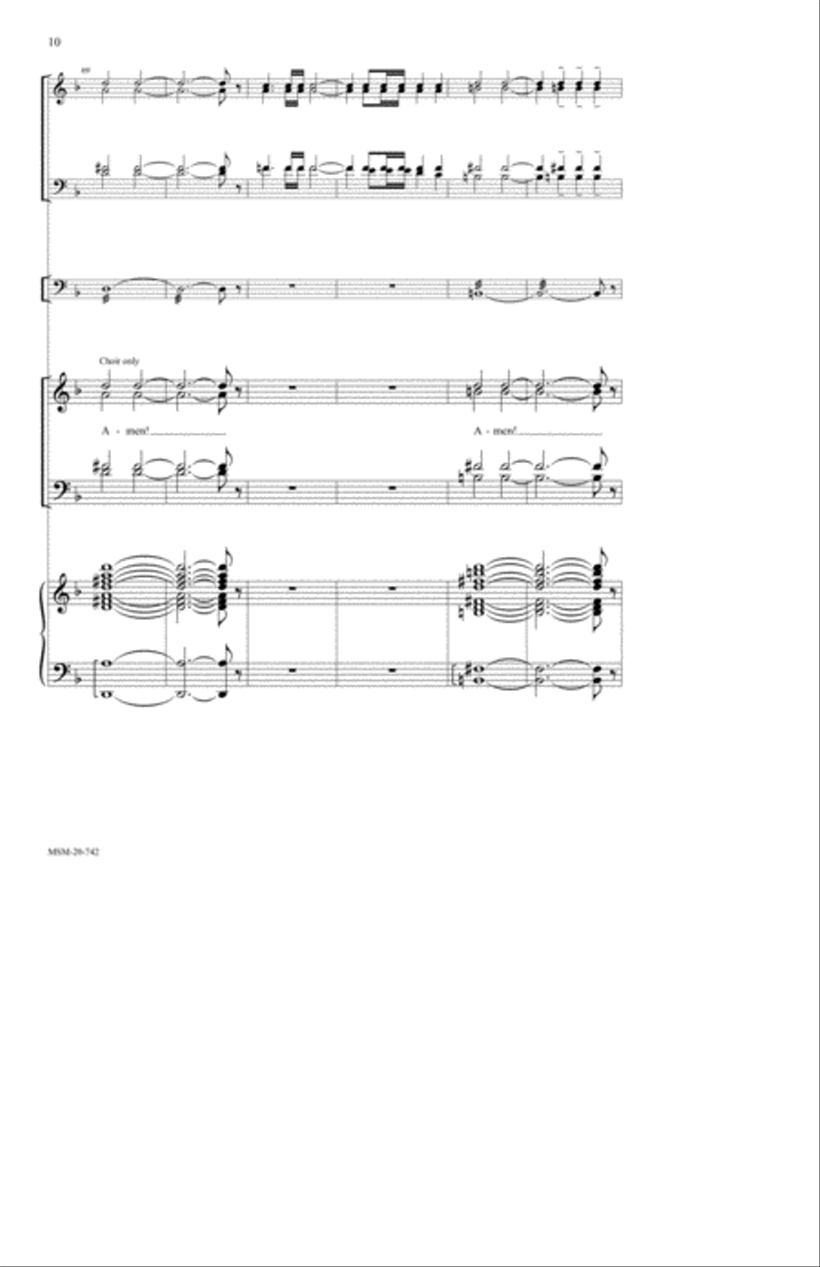 Hail Thee, Festival Day Hail Thee, Festival Day 4-Part scores gallery preview page 6