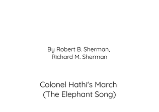Book cover for Colonel Hathi's March (The Elephant Song)