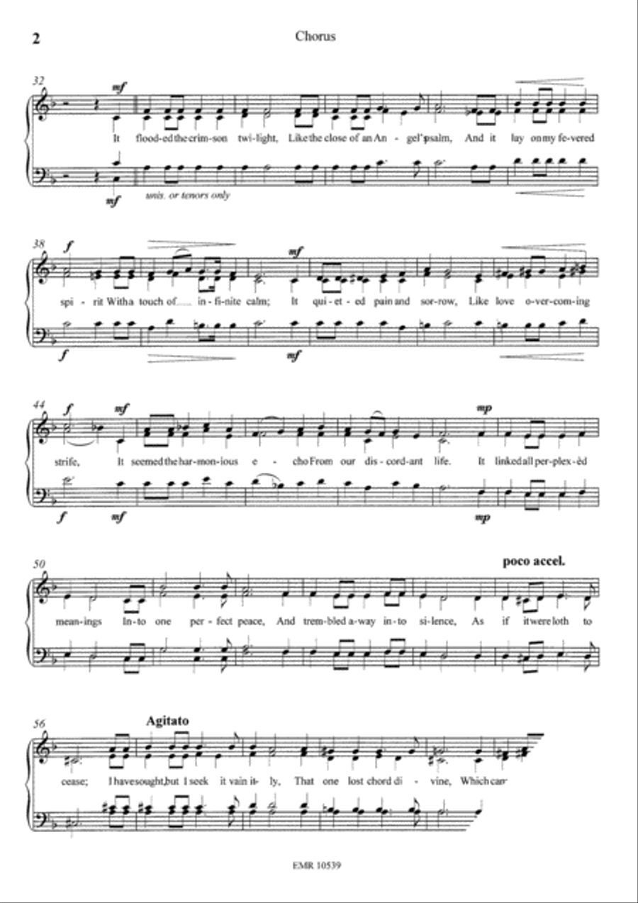The Lost Chord 4-Part scores gallery preview page 5