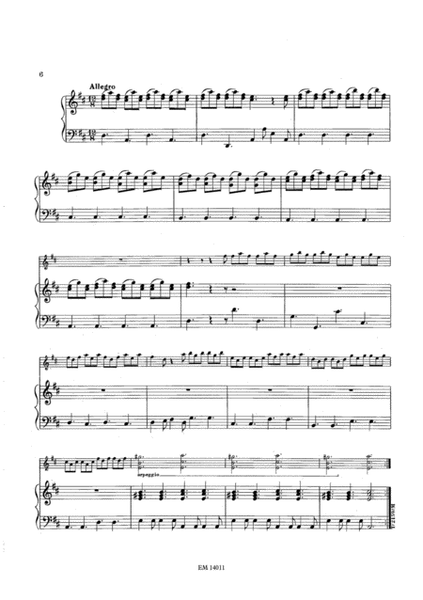 Concerto in D Major for Guitar and Piano (Piano Reduction)