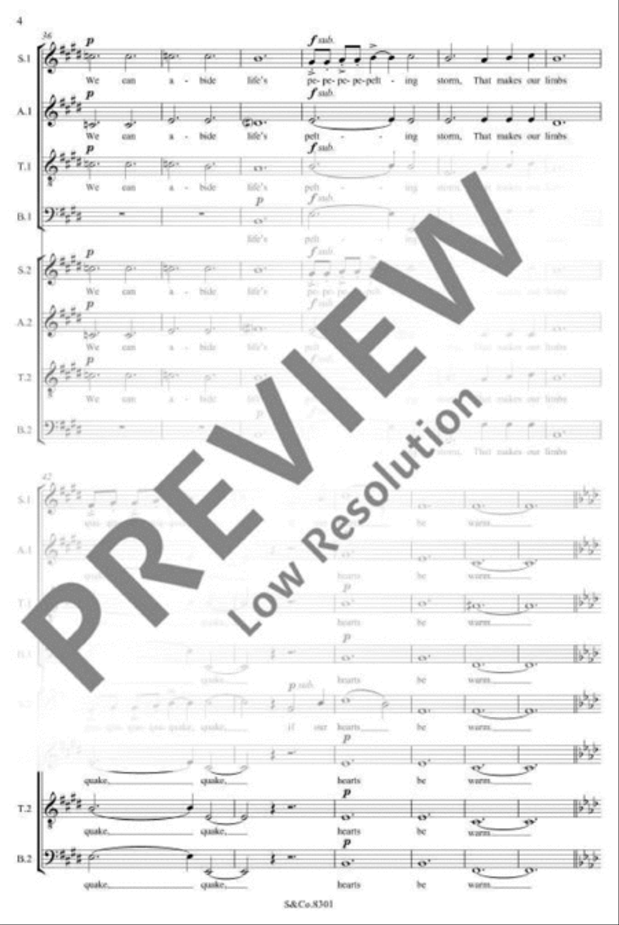 Shepherd's Song SSAATTBB scores gallery preview page 9