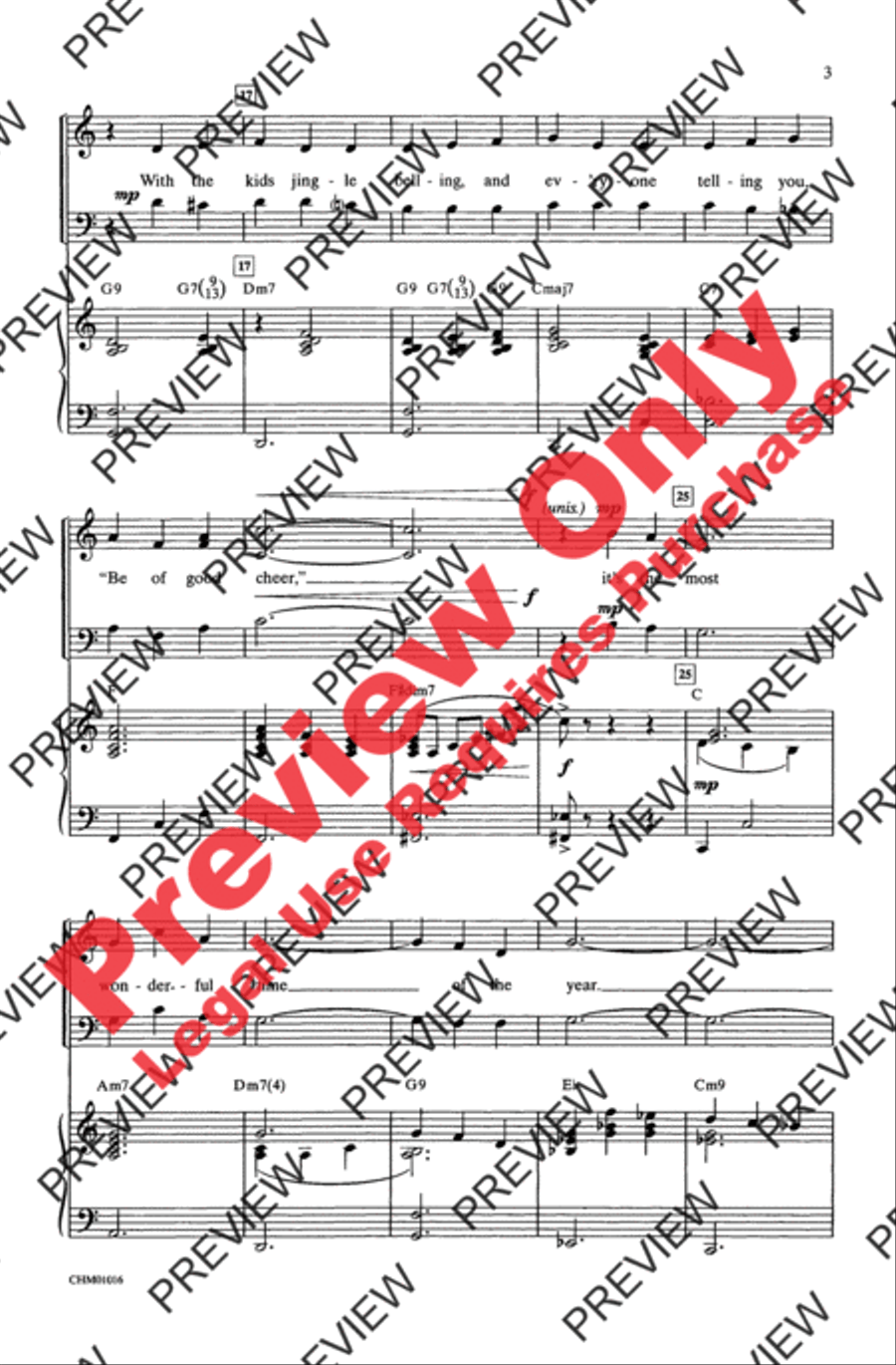 It's the Most Wonderful Time of the Year 3-Part scores gallery preview page 3