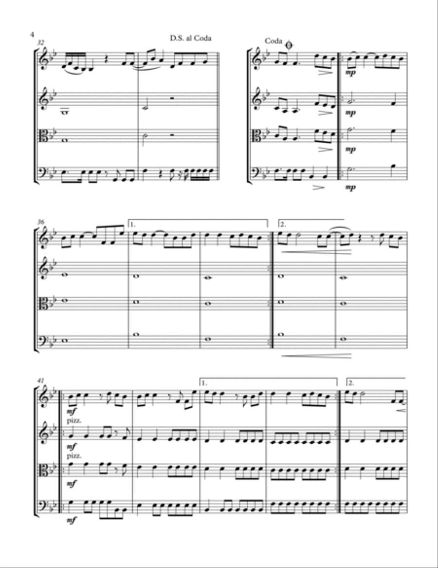 Famous For (i Believe) String Trio scores gallery preview page 6