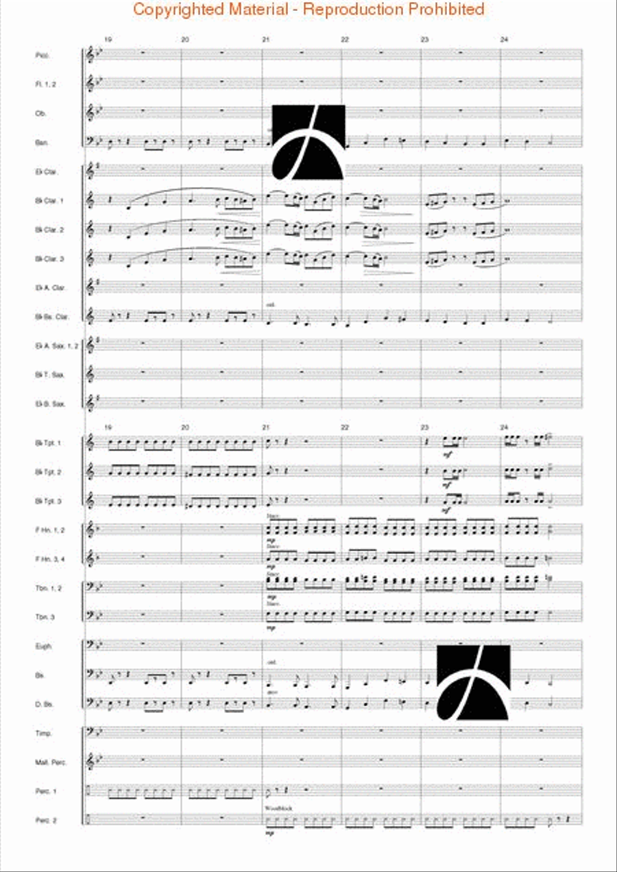 Triumph of the Skies Triumph of the Skies Concert Band scores gallery preview page 5