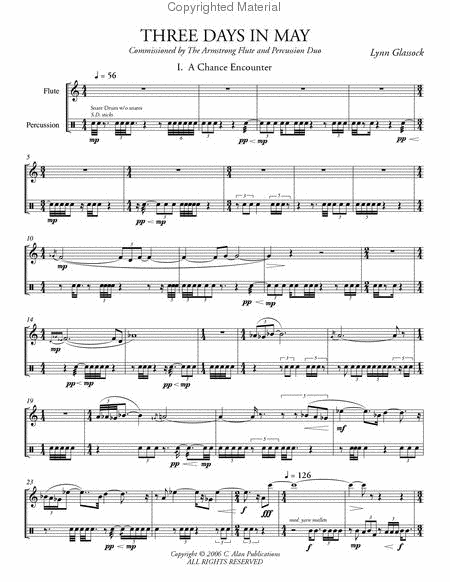 Three Days in May (score & parts) image number null