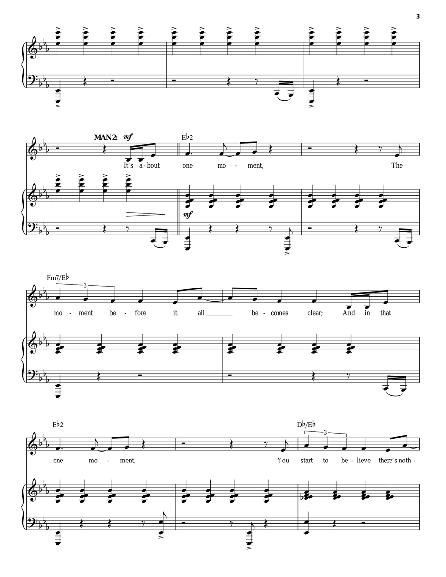 The New World (from Songs for a New World) Piano, Vocal scores gallery preview page 3