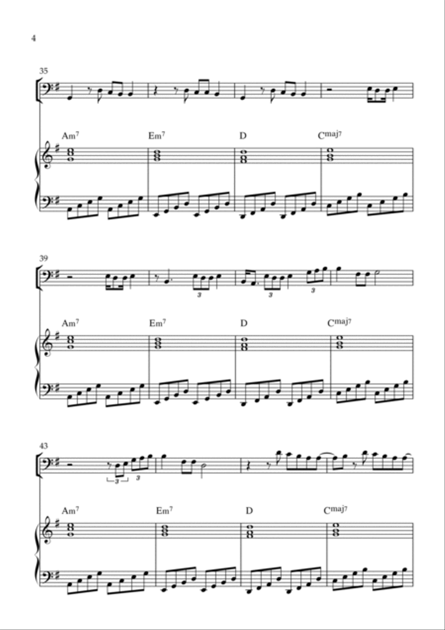 Cuff It Piano scores gallery preview page 4